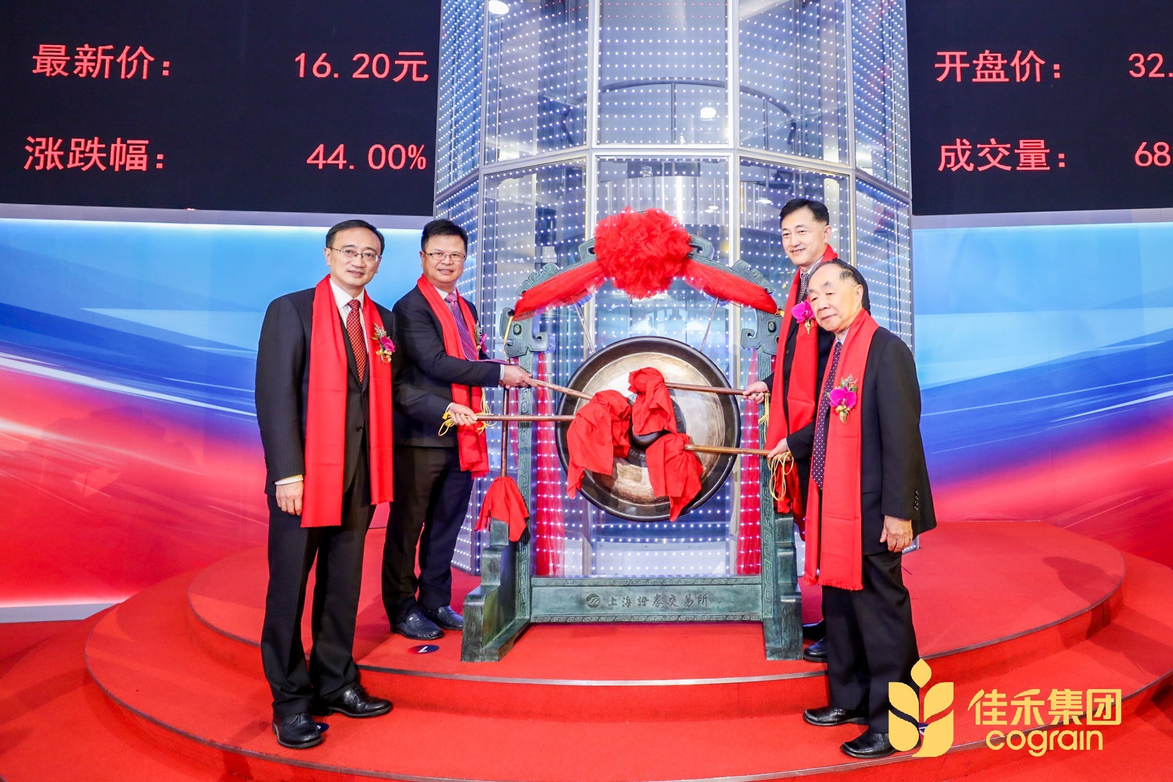 佳禾食品605300成功登陆沪市主板